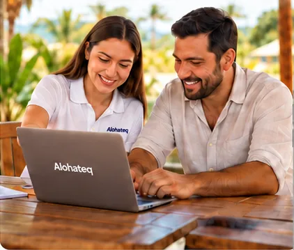 Equipo de Alohateq acompañando a un hotelero
