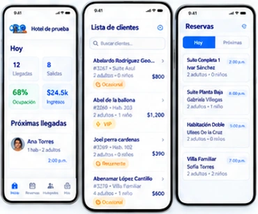 Vista del módulo App móvil de Alohateq